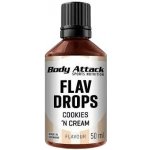 Body Attack Flav Drops Cookies Cream 50 ml – Sleviste.cz