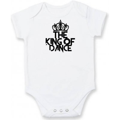 King of Dance Body kojenecké krátký rukáv bílé