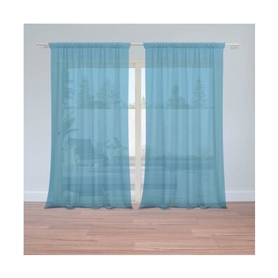 Sablio Záclony Safírově modrá: 2ks 150x250cm – Hledejceny.cz