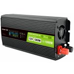 Green Cell PowerInverter LCD 12 V 500W/1000W čistá sinusoida – Hledejceny.cz