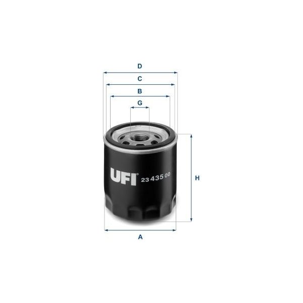 Olejový filtr pro automobily Olejový filtr UFI 23.435.00