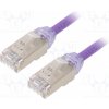 síťový kabel Panduit STP28X0.5MVL Patch, F/UTP,TX6A-28™, 6a, drát, Cu, LSZH, 0,5m, fialový
