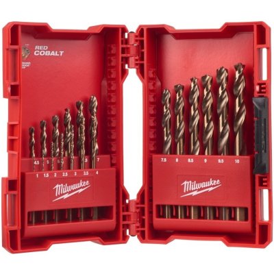 Sada 19ks vrtáků 1-10mm na kov HSS-G Co Milwaukee 4932352470 – Zbozi.Blesk.cz