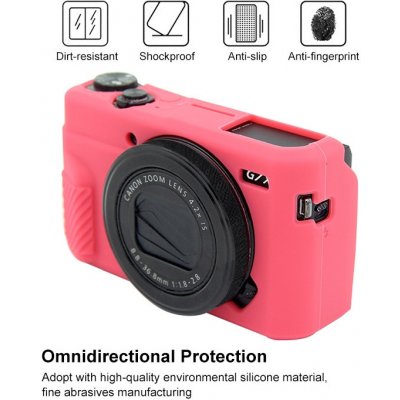 Puluz Canon EOS G7 X Mark II růžově červená – Zboží Živě