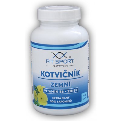 FitSport Nutrition Kotvičník zemní 90% + Vitamin B6 + Zinek 90 kapslí – Hledejceny.cz