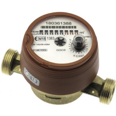 Bmeters Bytový vodoměr antimagnetický GSD8-I, DN15, 80mm, 90°C – HobbyKompas.cz