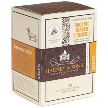 Harney & Sons čaj Zázvor a kurkuma 20 x hedvábný pyramidový sáček