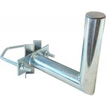 Anténní držák na stožár, délka 20cm, výška 20cm, průměr 42mm, s vinklem, třmen 100mm; PK20S421V100 – Hledejceny.cz