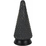 Skleněná vánoční dekorace černozlatého stromečku 14*31 cm Clayre & Eef – Hledejceny.cz