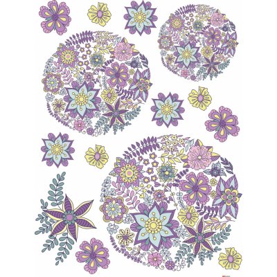 Ag Design F 1052 samolepicí dekorace na zeď Květiny rozměry 65x85cm – Sleviste.cz