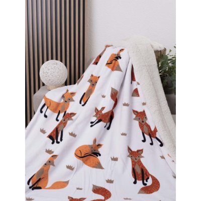 MKLuzkoviny.cz Beránková deka mikroplyš Lišky 02 150x200 – Zbozi.Blesk.cz