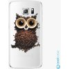 Pouzdro a kryt na mobilní telefon Samsung iSaprio Owl And Coffee Samsung Galaxy S6 Edge