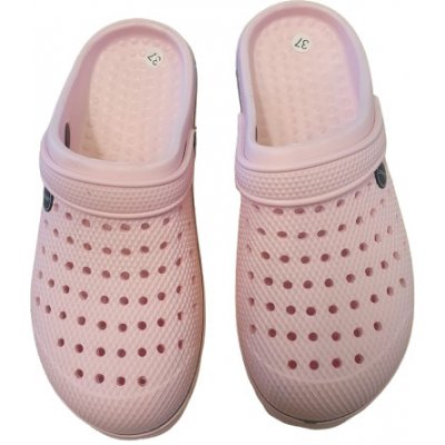 Gumové pantofle Jane světle růžová – Sleviste.cz