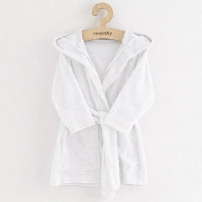 New Baby Dětský froté župan white – Zboží Mobilmania