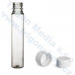 Via Plastová lahvička, lékovka čirá vysoká s bílým uzávěrem 25 ml – Sleviste.cz