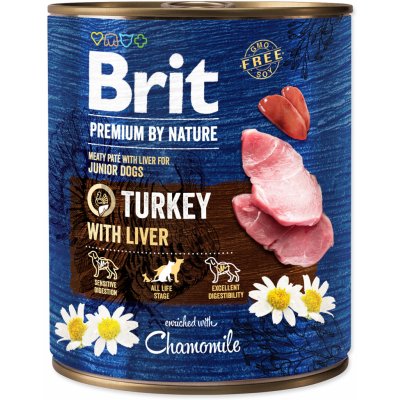 Brit Premium by Nature Dog Turkey With Liver 800 g – Zboží Mobilmania