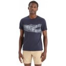 Icebreaker Mens Central Classic SS Tee Otter Paddle Black