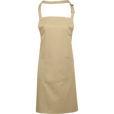 Premier Zástěra Colours PR 154 s laclem a kapsou na břiše COT39015455599-khaki Khaki – Hledejceny.cz