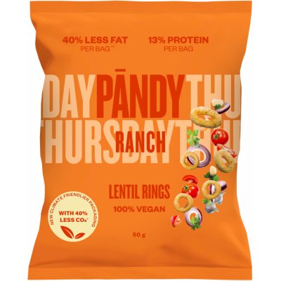 PANDY Čočkové chipsy RANCH 50 g