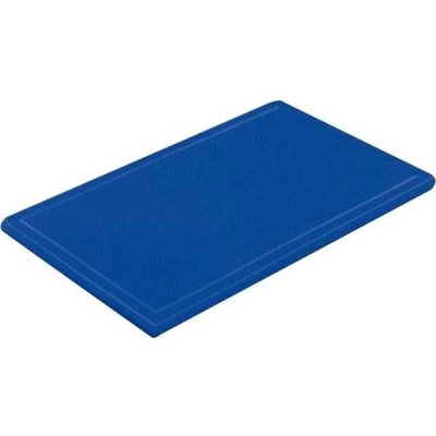 Gastro Prkénko krájecí plastové 32,5x26,5x2 cm GN 1/2, s drážkou, modré