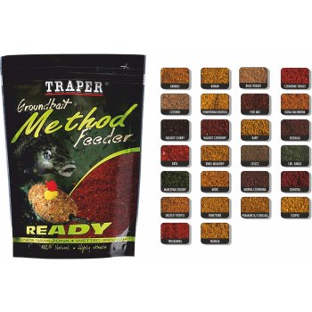 Traper Groundbait Method Feeder Ready 750 g Jahoda