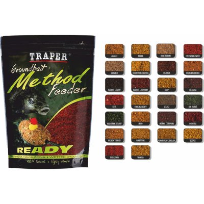 Traper Groundbait Method Feeder Ready 750 g Jahoda