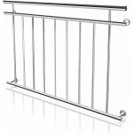 Monzana Nerezové zábradlí na francouzská okna balkony 90 x 128cm 108208 – HobbyKompas.cz