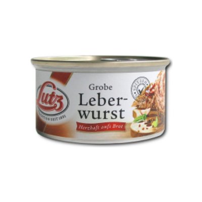 Lutz Masová specialita s extra vysokým podílem masa Grobe Leberwurst 125g