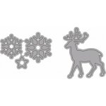 Wiler Vyřezávací šablona Jelen + vločky 4 ks – Zboží Dáma
