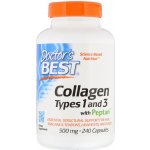 Doctor's Best Doctor’s Best Kolagen Typ I & III + peptan 500 mg 240 kapslí – Hledejceny.cz