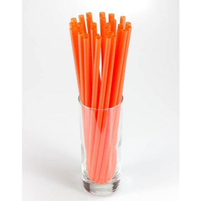 Trinkhalme Jumbo oranžová PP 250 x 8 mm 150 ks – Zboží Dáma