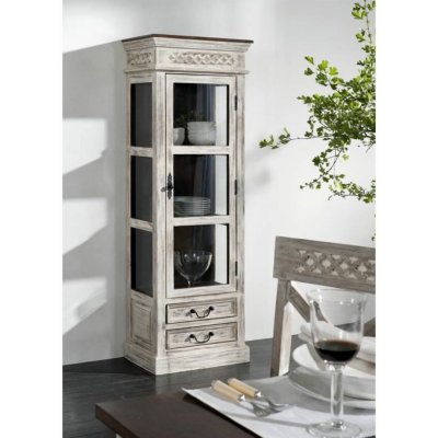 Bighome Antik skleněná 165x55 cm mango a akácie – Hledejceny.cz