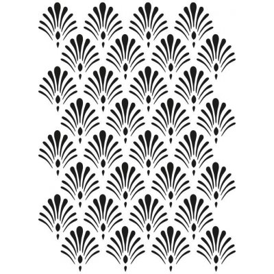 Optys Šablona vějíř art deco 15 x 20 cm – Zboží Dáma Optys Šablona vějíř art deco 15 x 20 cm – Zboží Dáma