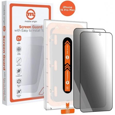 Mobile Origin Privacy Screen Guard iPhone 15 Pro Max 2 ks s aplikátorem SGA-FP-i15ProMax-2pk