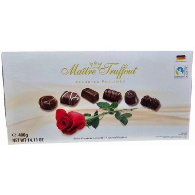 Maitre Truffout Assorted Pralines bílá mix 180 g – Sleviste.cz