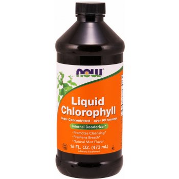 Now Foods Liquid Chlorophyll & Mint tekutý chlorofyl 473 ml