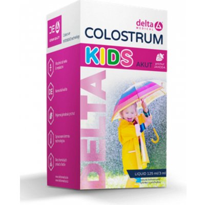 Delta Colostrum Akut sirup Jahoda Kids 125 ml