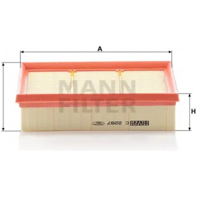 MANN FILTER Vzduchový filtr C 2287 – Hledejceny.cz