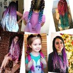 Camerazar Syntetické vlasy OMBRE rovné dredy copánky, 60 cm, ombre, vysoce kvalitní syntetický materiál – Hledejceny.cz