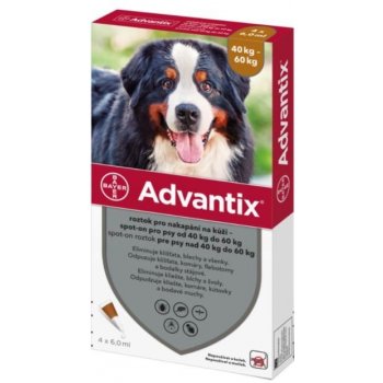 Advantix Spot-on pro psy 40-60 kg 4 x 6 ml
