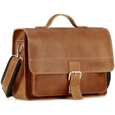VOOC Brašna s popruhem a klopou pravá kůže velbloud – Hledejceny.cz