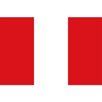 Státní vlajka Peru tištěná venkovní Alerion