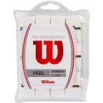 Wilson Pro overgrip perforated 12ks bílá – Zboží Dáma