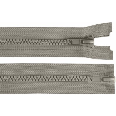 Prima-obchod Zip kostěný No 5 dělitelný 2 jezdce / dvoucestný 95 cm bundový, barva 326 šedozelená sv. – Sleviste.cz
