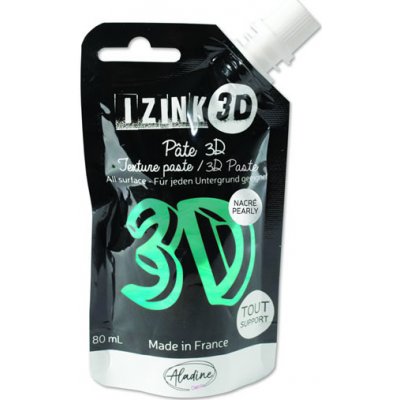 IZINK Reliéfní pasta 3D topaz, perleťová tyrkysová 80 ml – Zbozi.Blesk.cz