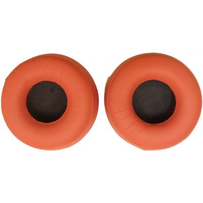 eses náušníky pro sluchátka Sony WH-H800 oranžové kožené – Sleviste.cz
