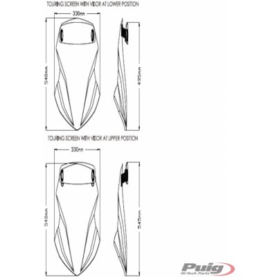Puig Touring 20753H kouřová | Zboží Auto