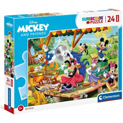 Clementoni Maxi Mickey a kamarádi 24218 24 dílků – Zboží Mobilmania