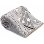 Sleep-well Dětská deka mikroplyš svítící ve tmě lemovaná stuhou fotbal šedý – Sleviste.cz