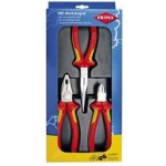 KNIPEX elektro set VDE 3 dílný. kombi kleště-půlkulaté kleště,štípací kleště – Zboží Dáma